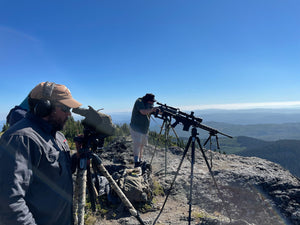 Firearms Training School Training Long Range Hunters on Mountain Top 