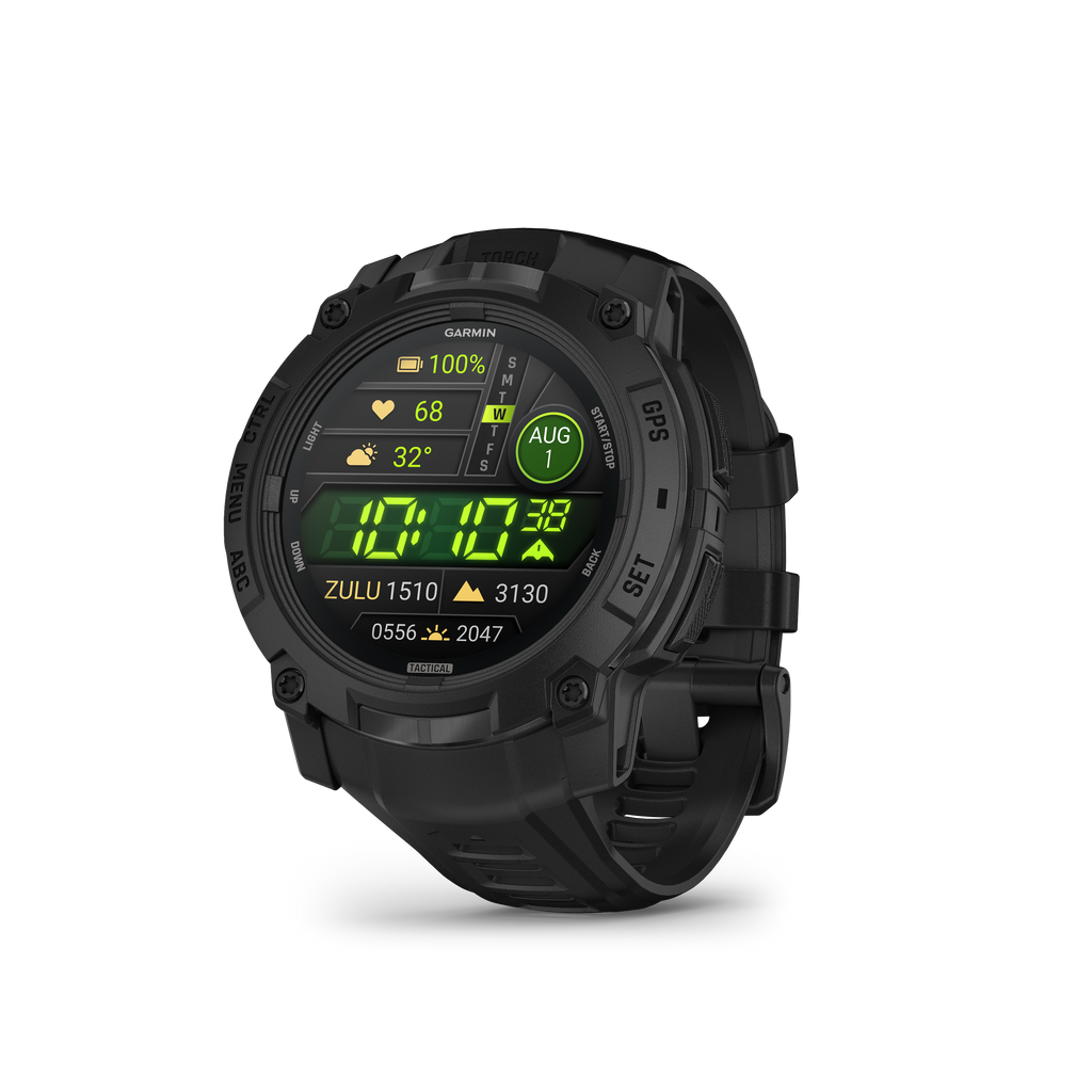 Instinct® 3 – 50 mm, AMOLED, Tactical Edition Black with Black Band