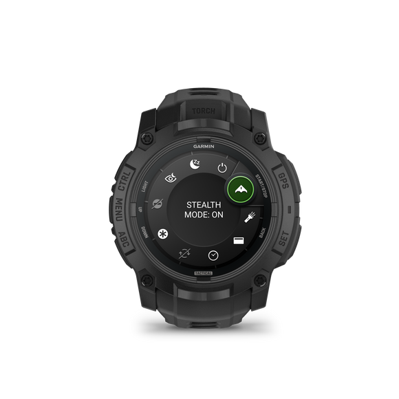 Instinct® 3 – 50 mm, AMOLED, Tactical Edition Black with Black Band