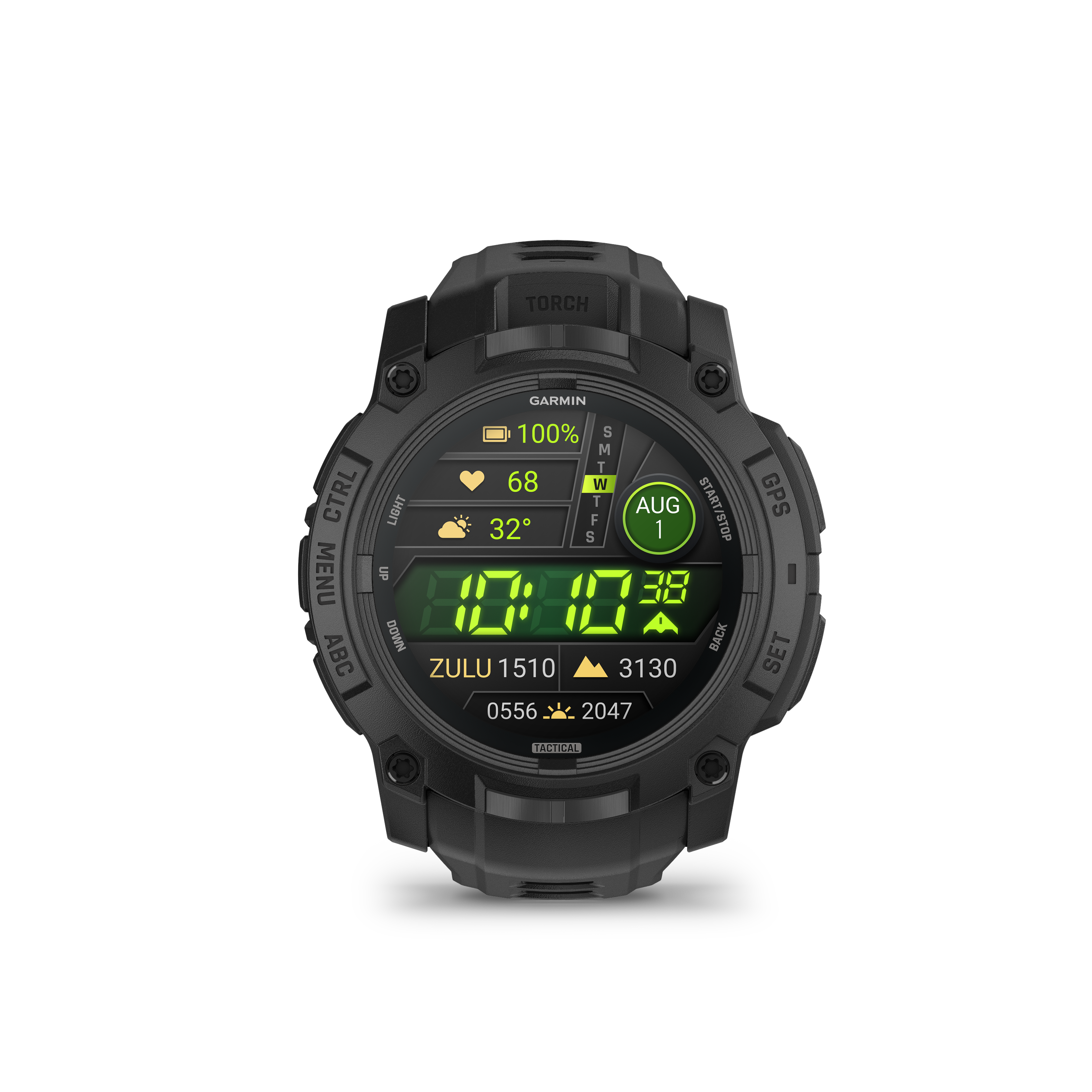 Instinct® 3 – 50 mm, AMOLED, Tactical Edition Black with Black Band