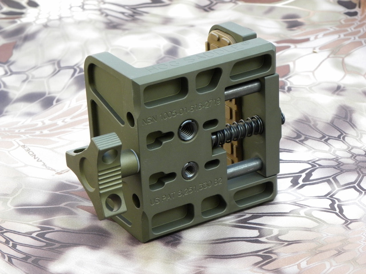 Hog Saddle Olive Green Bottom View